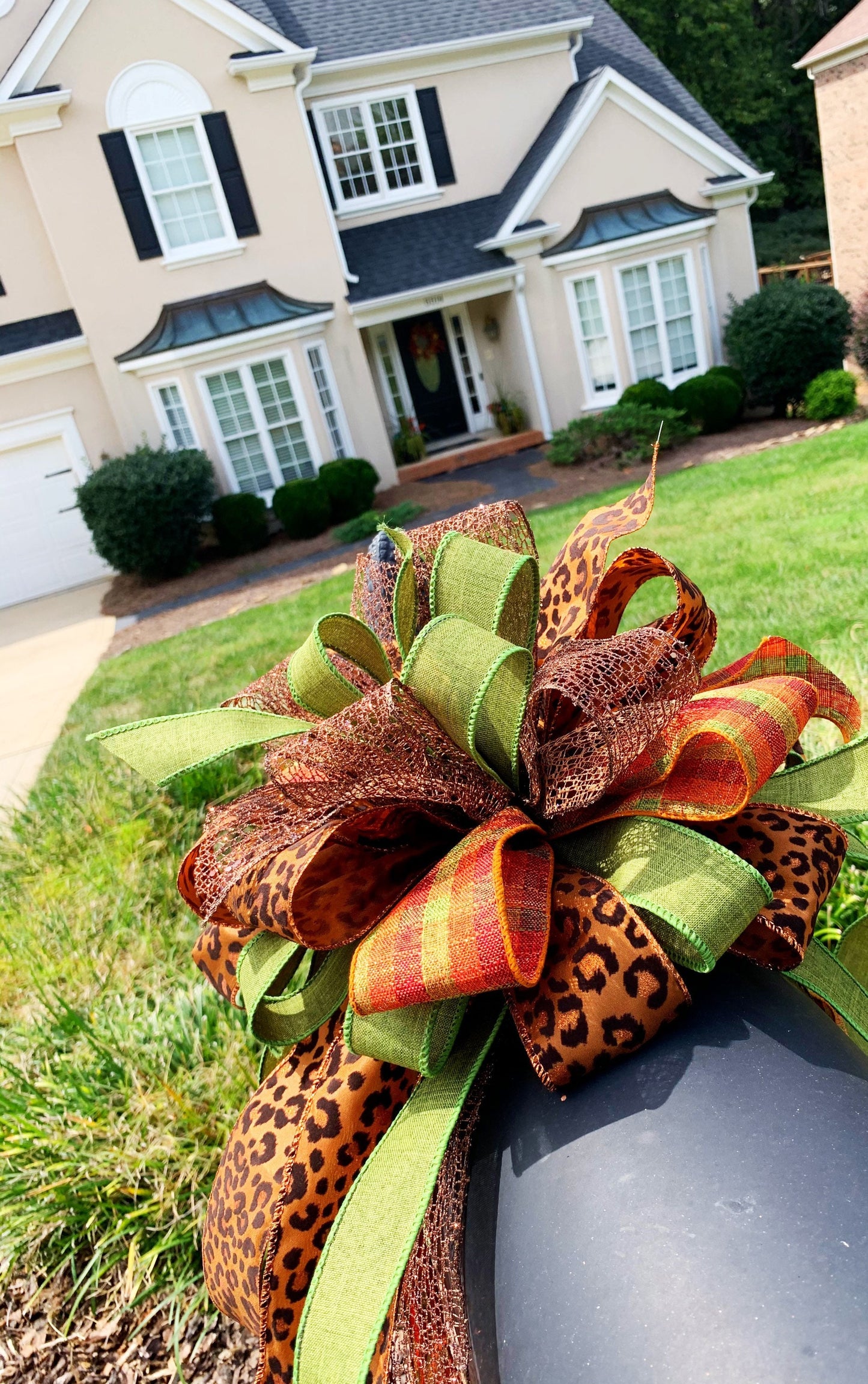 Fall Collection- Green/Brown Bow
