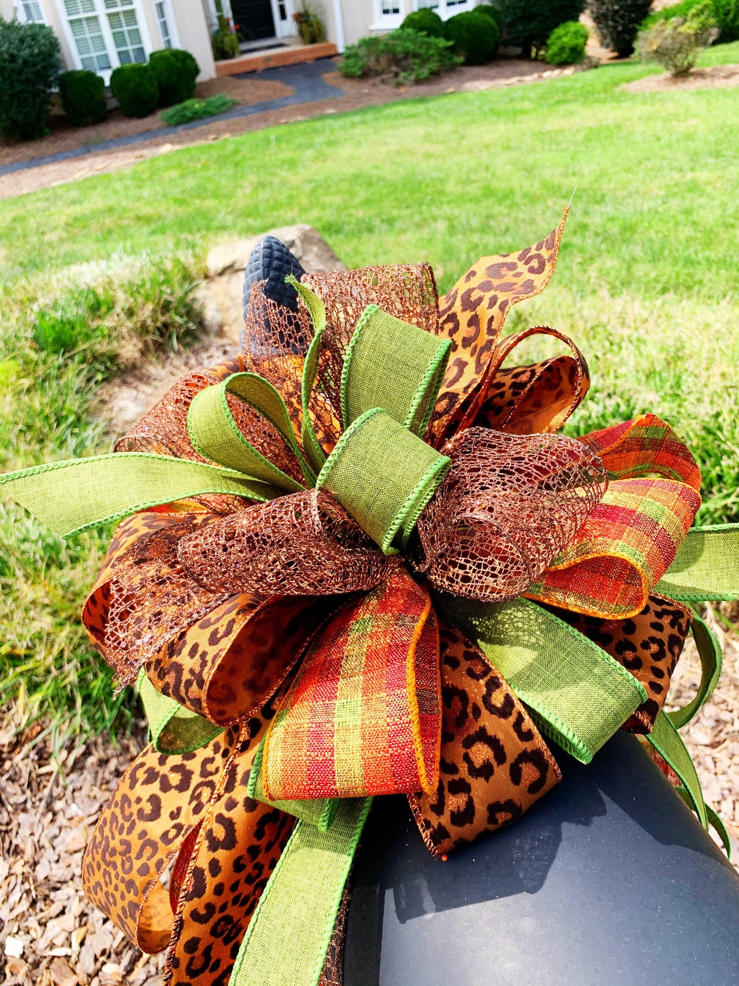 Fall Collection- Green/Brown Bow