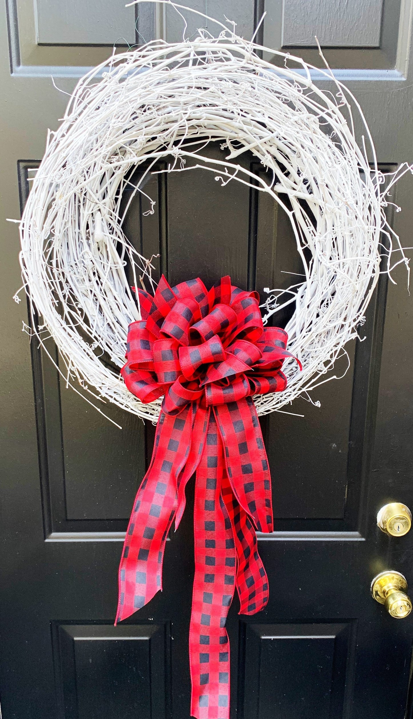 Everyday Collection - Red/Black Bow, Red Bow, Black Bow, Mailbox Bow,Wreath Bow,Large Bow, Value Bow,Buffalo Check Bow,Buffalo Check Ribbon