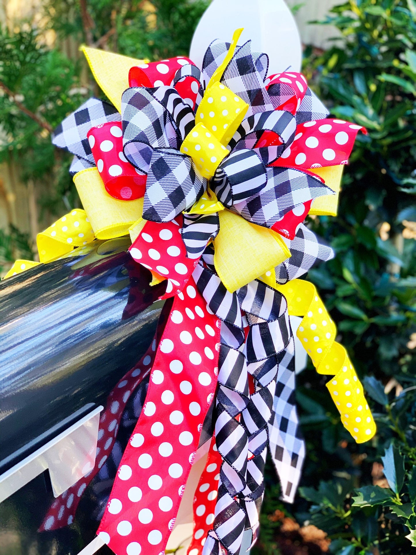 Everyday Collection - Red/Yellow/Black/White Bow, Healing Bow, Red Bow, Black Bow, Yellow Bow, Mailbox Bow, Wreath Bow, Large Bow, Bows, Bow