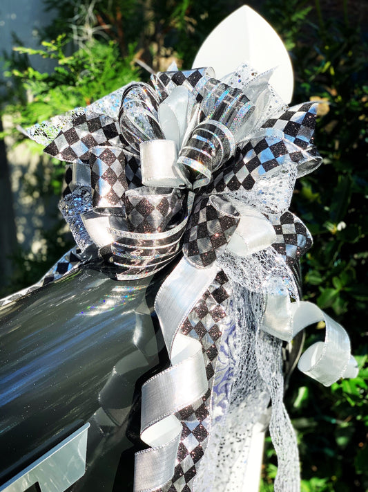 Everyday Collection - Party Bow, Classic Bow, Modern Bow, Black Bow, Black/Silver Bow, New Years Bow, Large Bow, Mailbox Bow, Wreath Bow