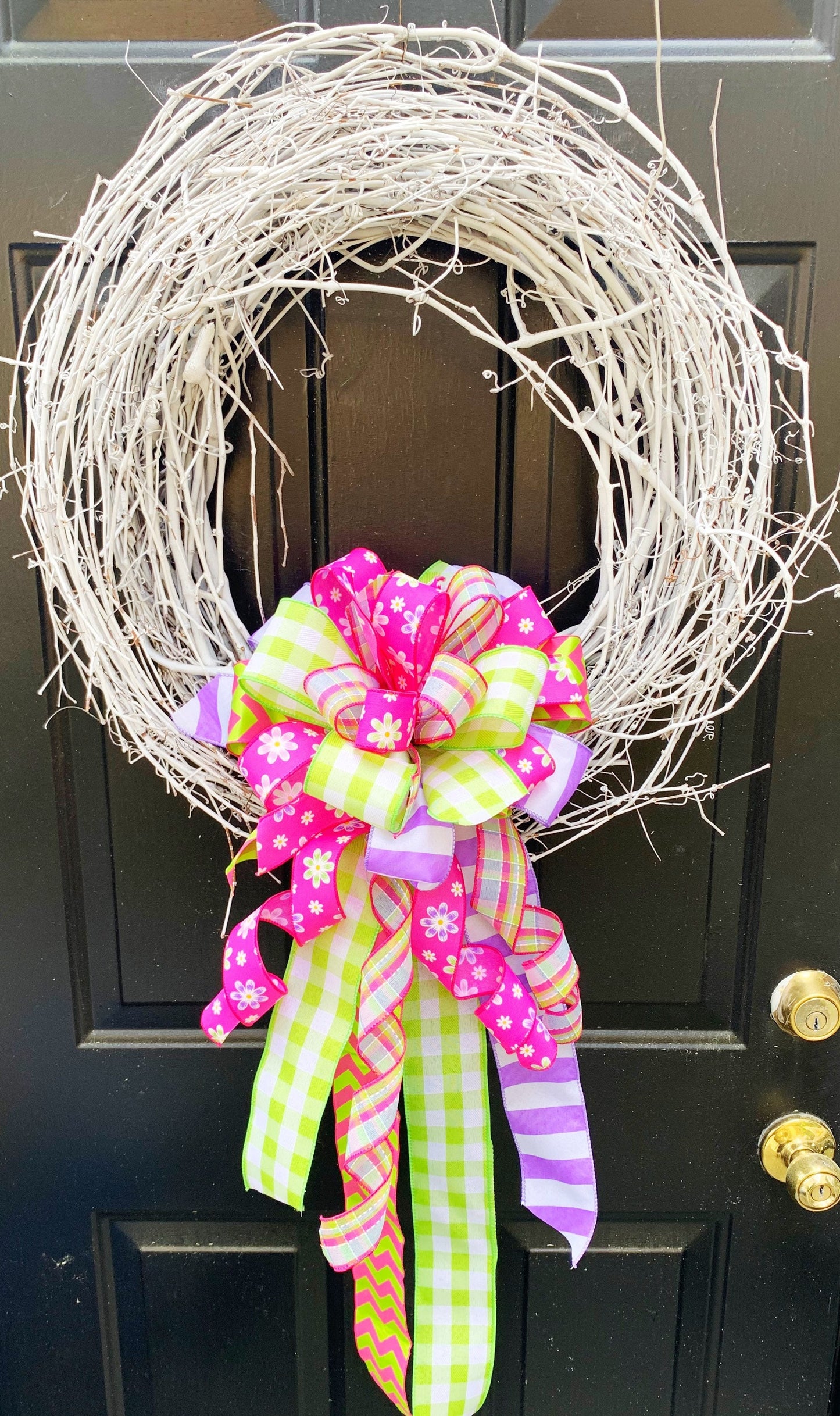 Everyday Collection - Spring Bow, Spring Ribbon, Summer Bow, Summer, Summer Decor, Mailbox Bow, Wreath Bow, Large Bow, Bow, Bows