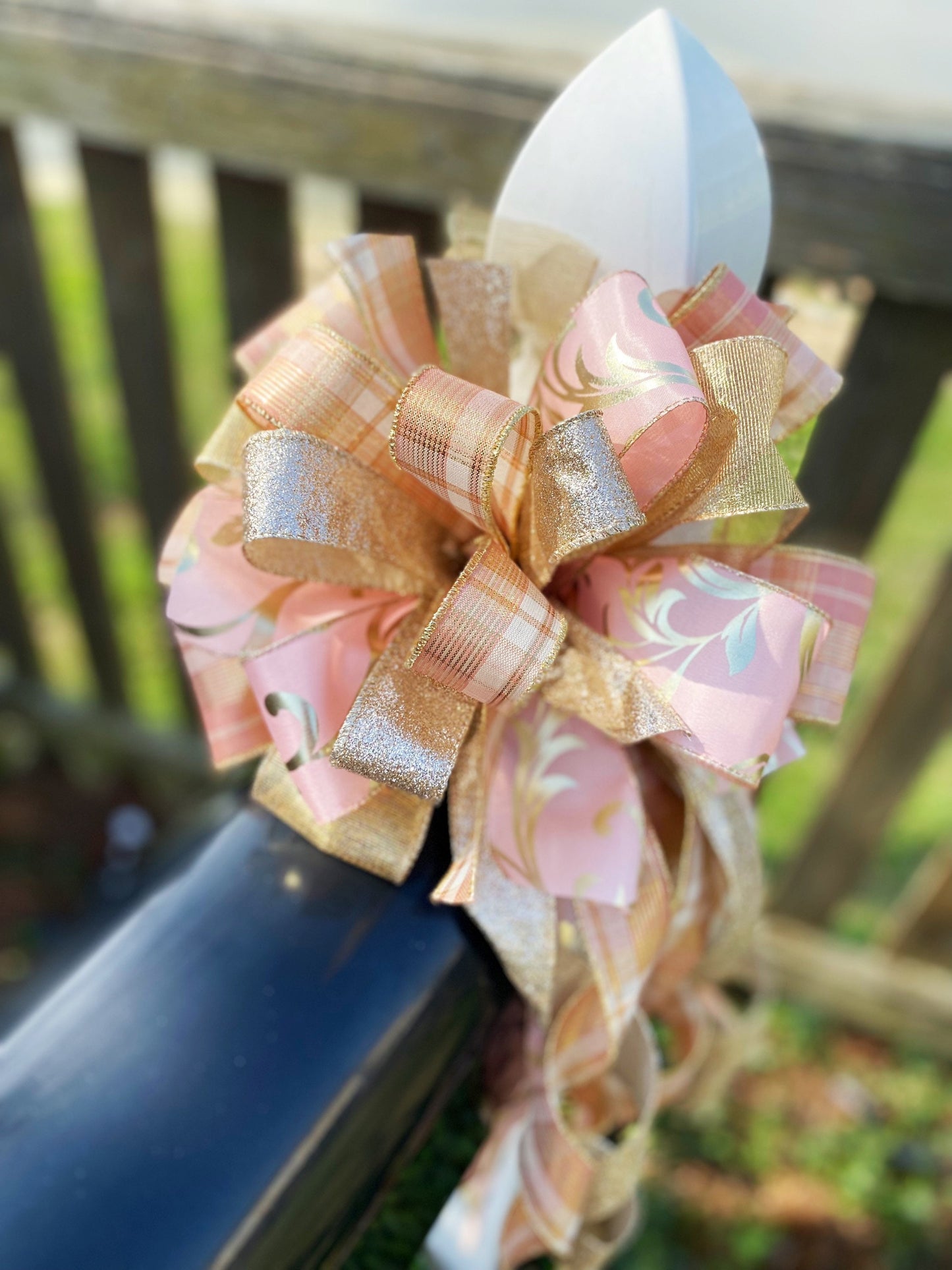 Everyday Collection - Rose Gold,Rose Gold Bow,Rose Gold Ribbon,Rose Gold Decor, Gold,Gold Bow,Wreath Bow, Mailbox Bow,Gift,Bow,Bows,Ribbon