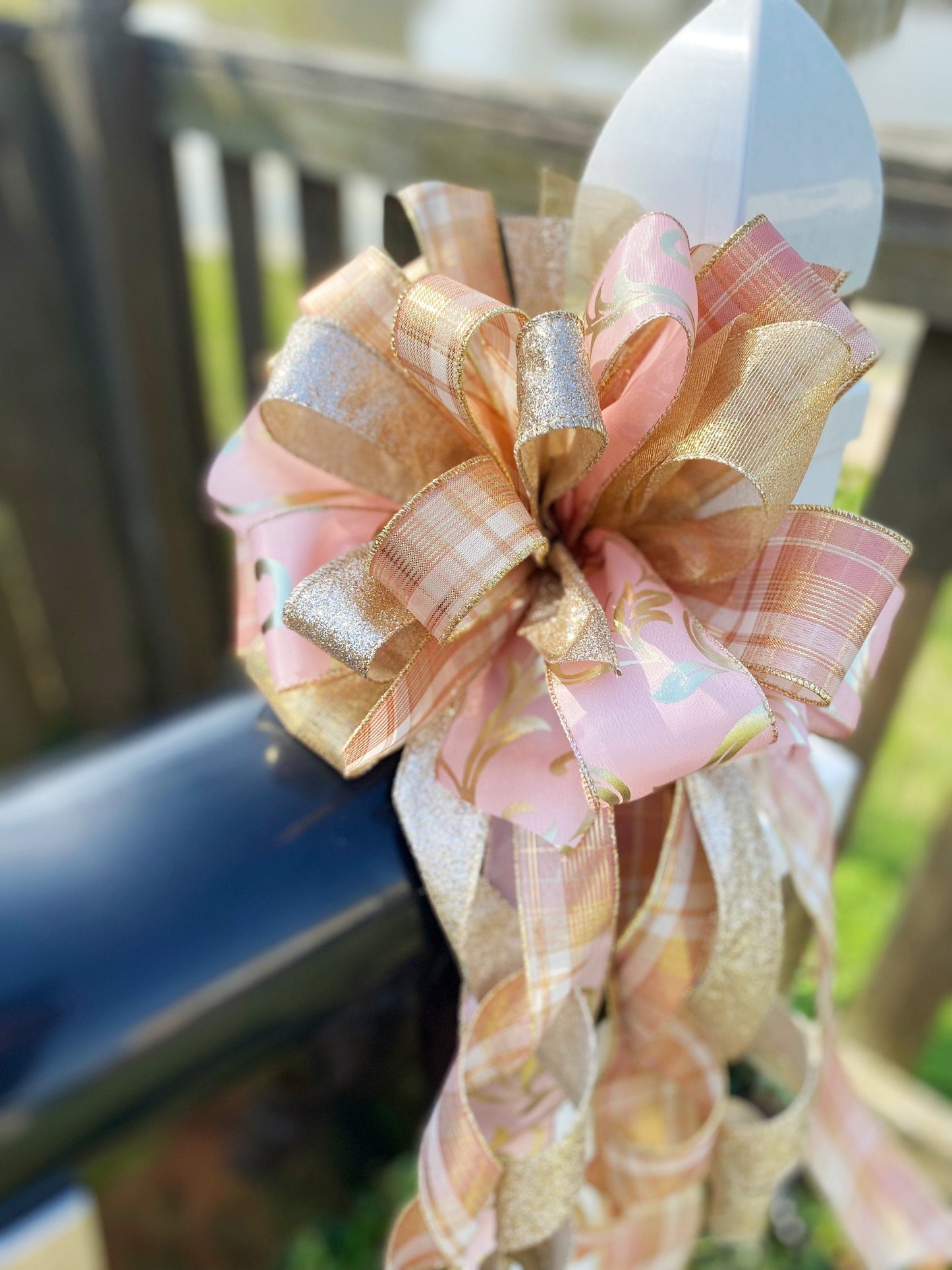 Everyday Collection - Rose Gold,Rose Gold Bow,Rose Gold Ribbon,Rose Gold Decor, Gold,Gold Bow,Wreath Bow, Mailbox Bow,Gift,Bow,Bows,Ribbon