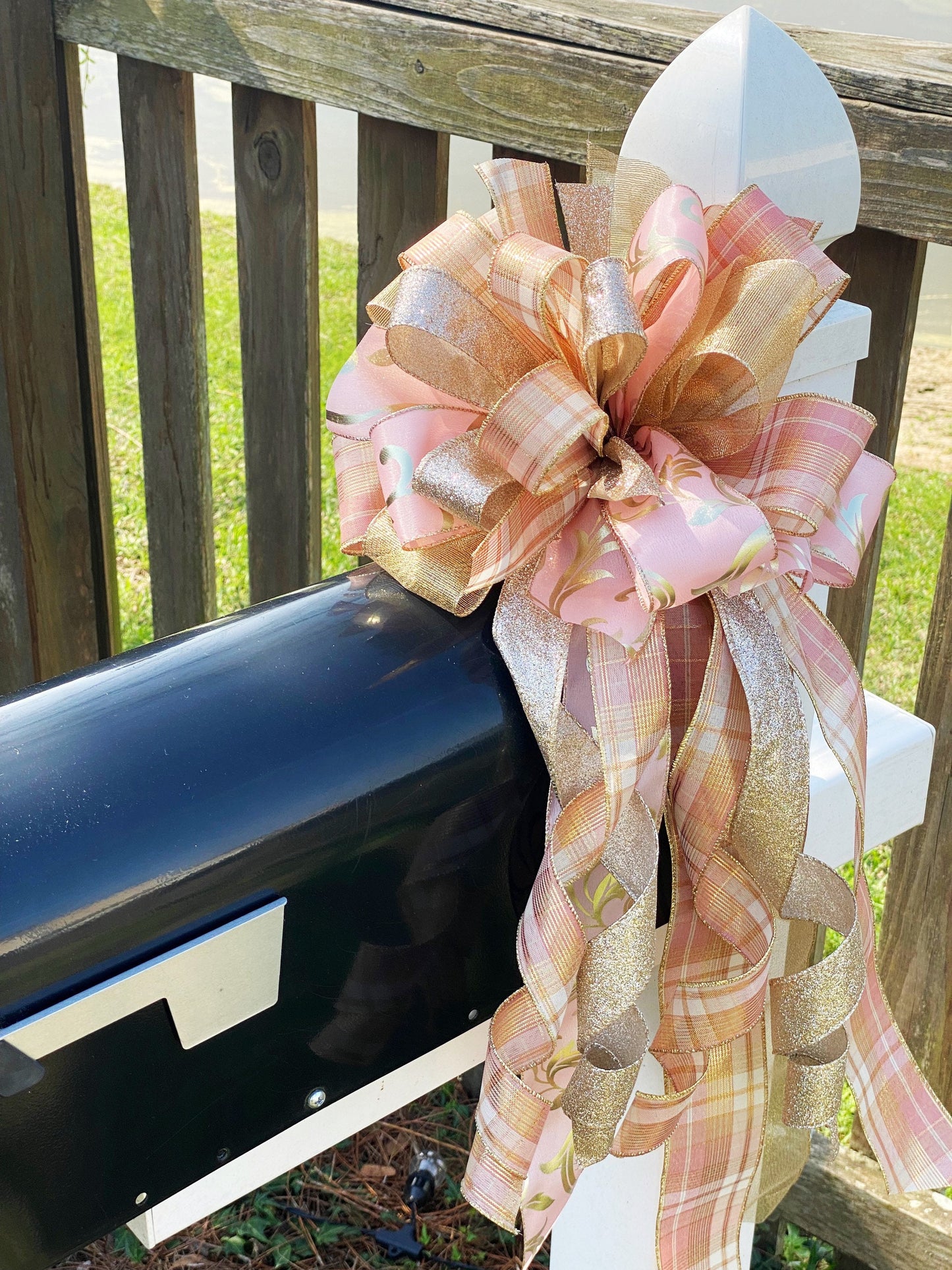 Everyday Collection - Rose Gold,Rose Gold Bow,Rose Gold Ribbon,Rose Gold Decor, Gold,Gold Bow,Wreath Bow, Mailbox Bow,Gift,Bow,Bows,Ribbon