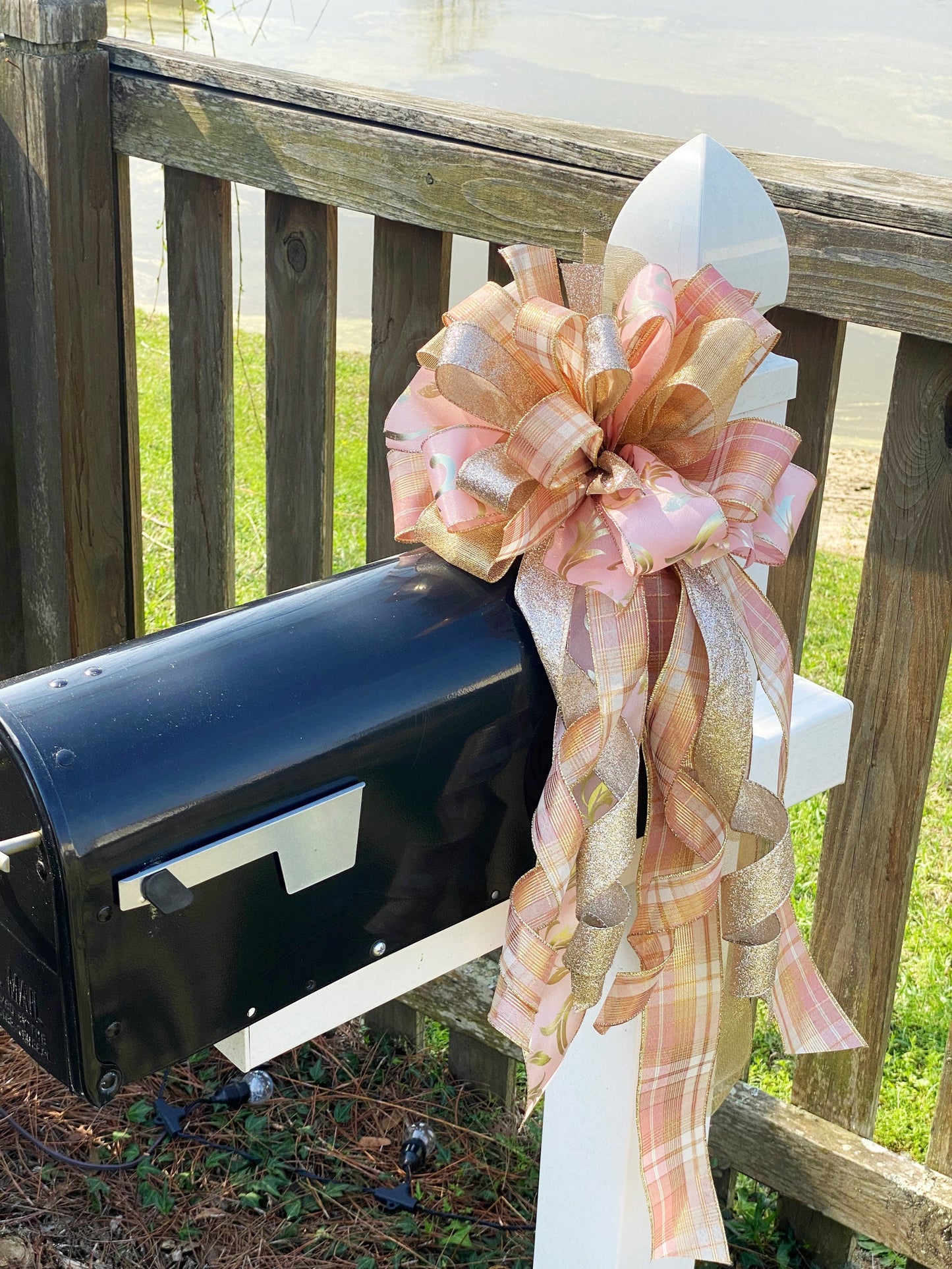 Everyday Collection - Rose Gold,Rose Gold Bow,Rose Gold Ribbon,Rose Gold Decor, Gold,Gold Bow,Wreath Bow, Mailbox Bow,Gift,Bow,Bows,Ribbon